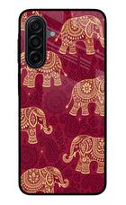 Maroon Elephant Samsung M17 5G Metal Case Back Cover by Casekaro