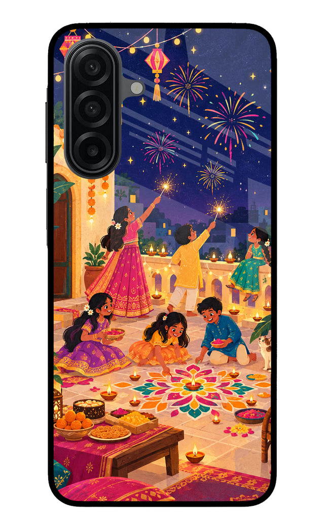 Diwali Night Samsung M17 5G Metal Case Back Cover by Casekaro