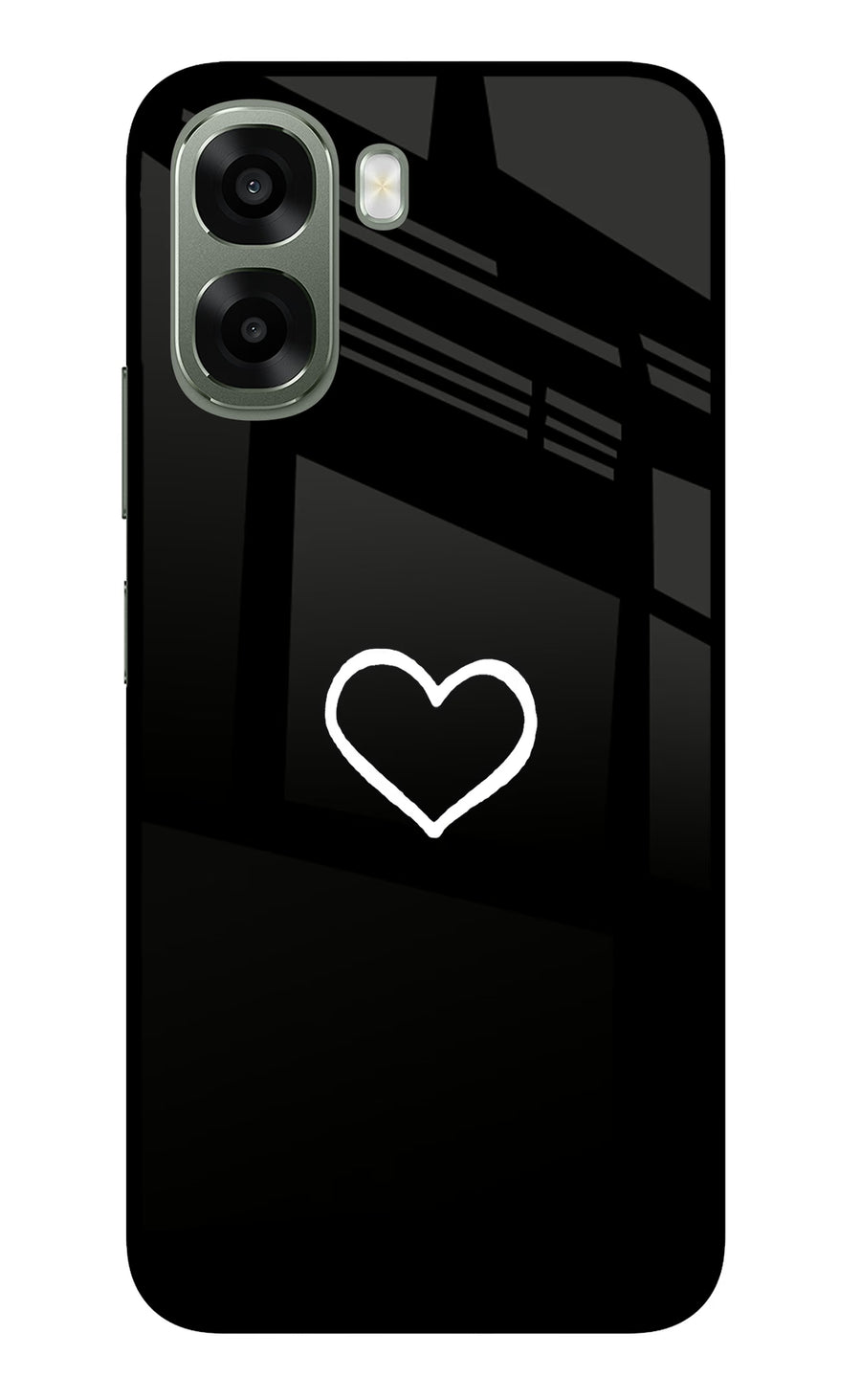 Heart Oppo A6x 5G Back Cover, Metal case