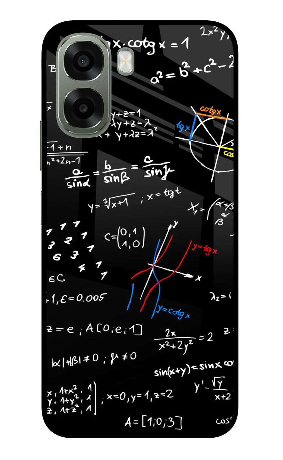 Mathematics Formula Oppo A6x 5G Back Cover, Metal case