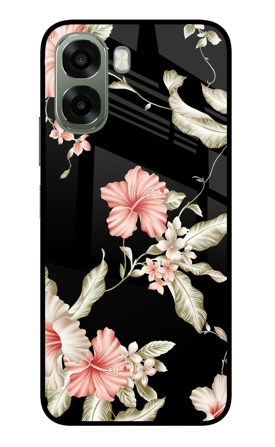 Flowers Oppo A6x 5G Back Cover, Metal case