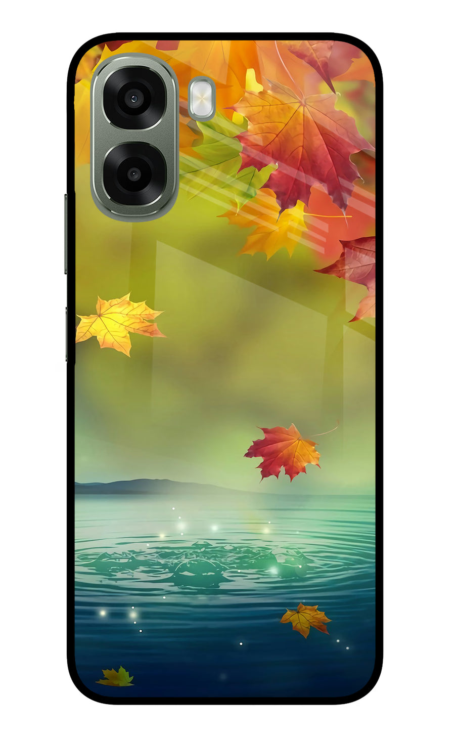 Flowers Oppo A6x 5G Back Cover, Metal case