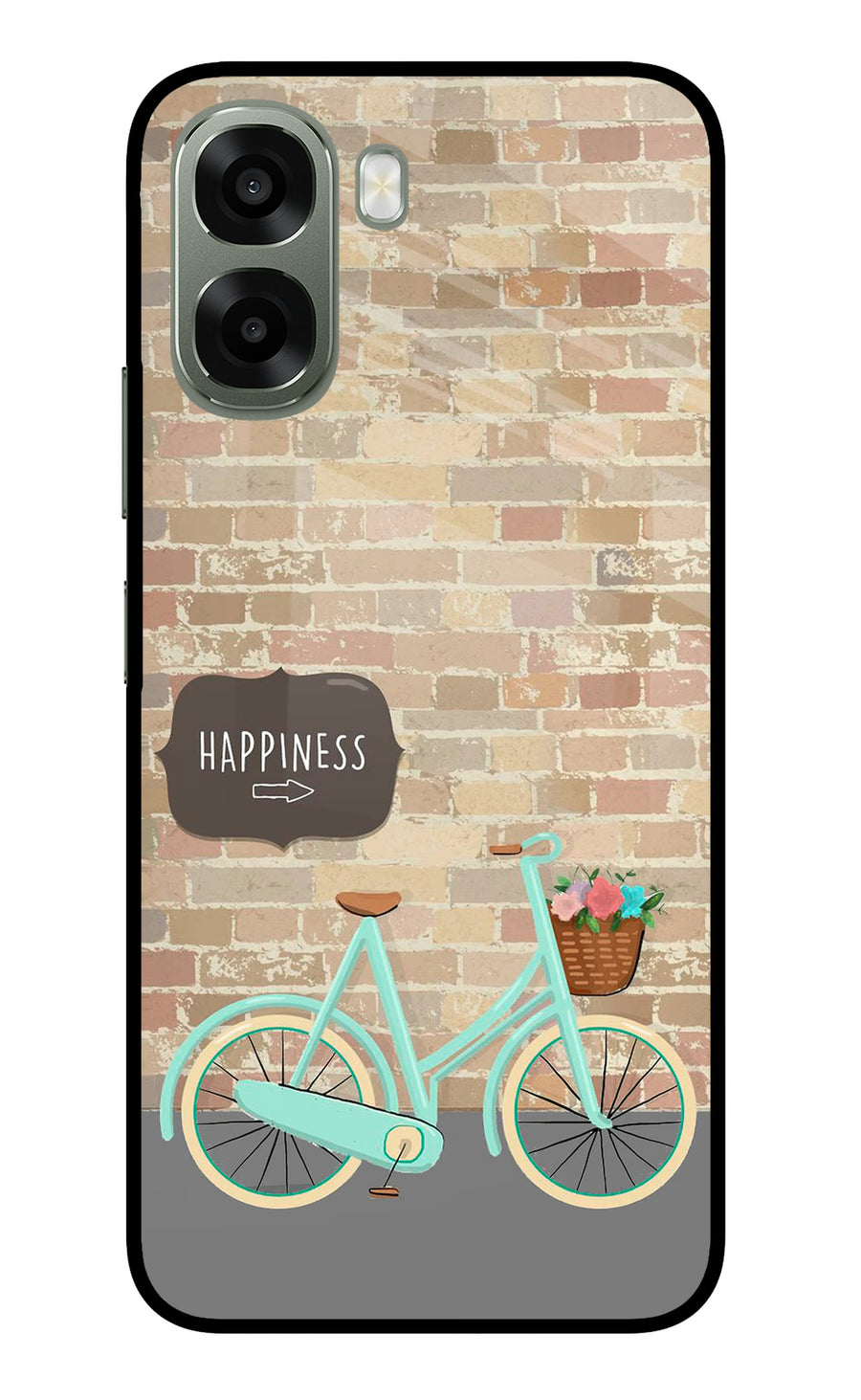 Happiness Artwork Oppo A6x 5G Back Cover, Metal case