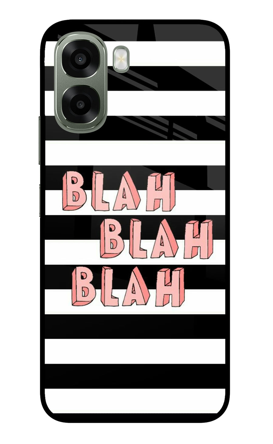 Blah Blah Blah Oppo A6x 5G Back Cover, Metal case