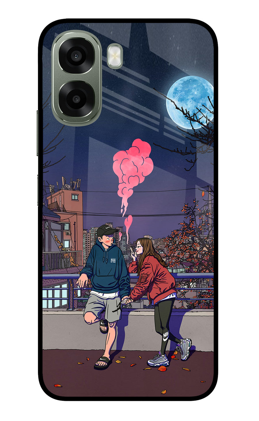 Chilling Couple Oppo A6x 5G Back Cover, Metal case
