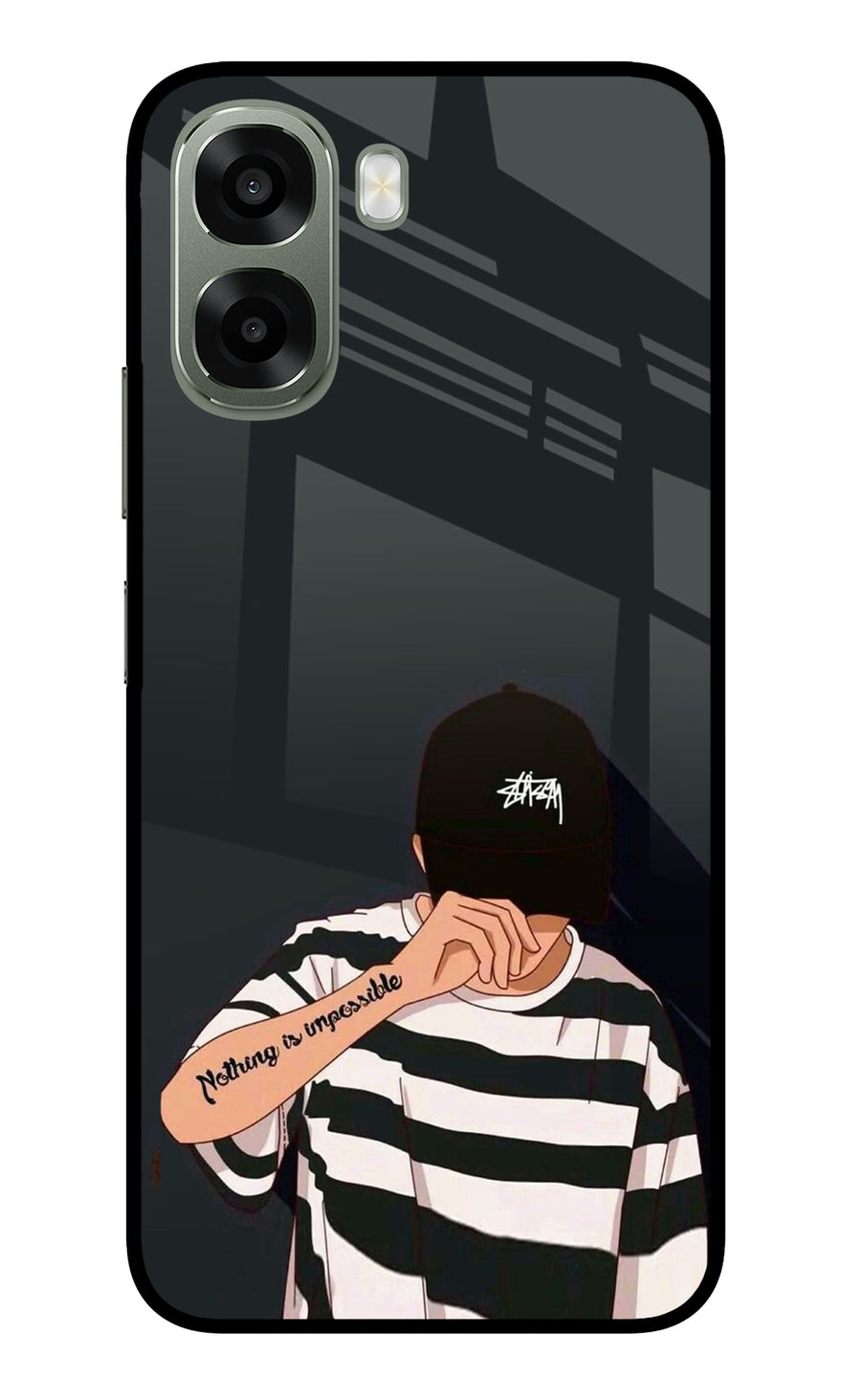 Aesthetic Boy Oppo A6x 5G Back Cover, Metal case