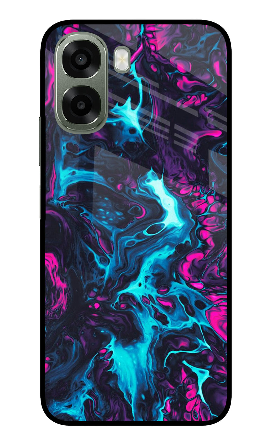 Abstract Oppo A6x 5G Back Cover, Metal case