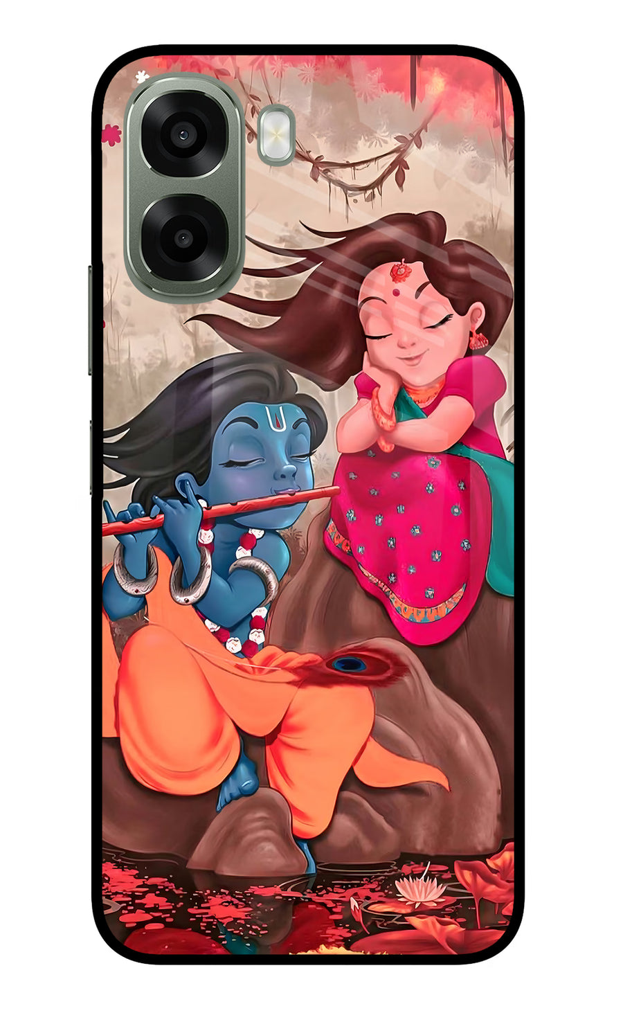Radhe Krishna Oppo A6x 5G Back Cover, Metal case