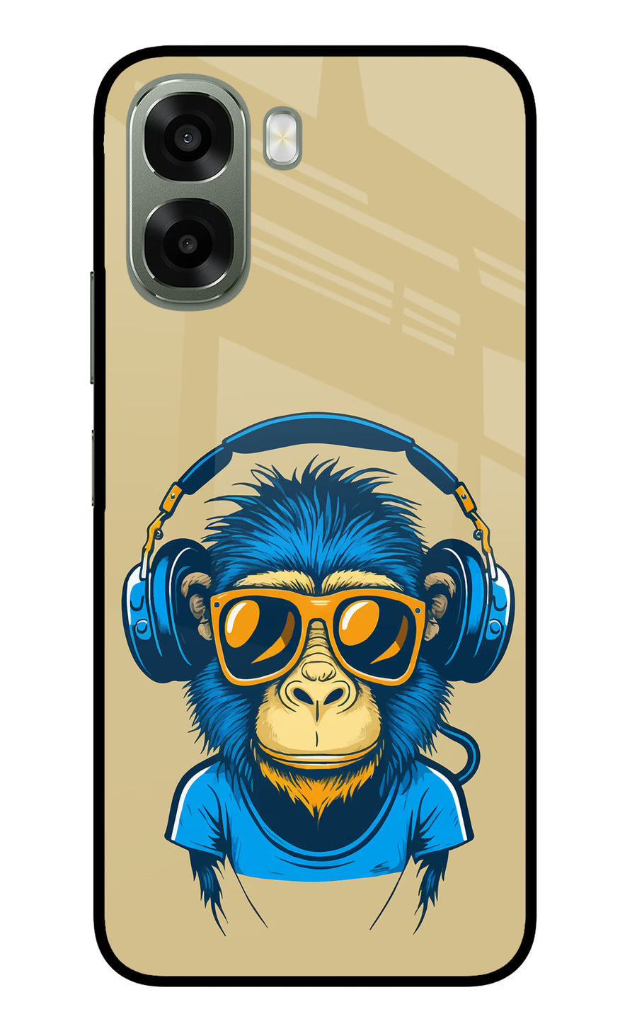 Monkey Headphone Oppo A6x 5G Back Cover, Metal case