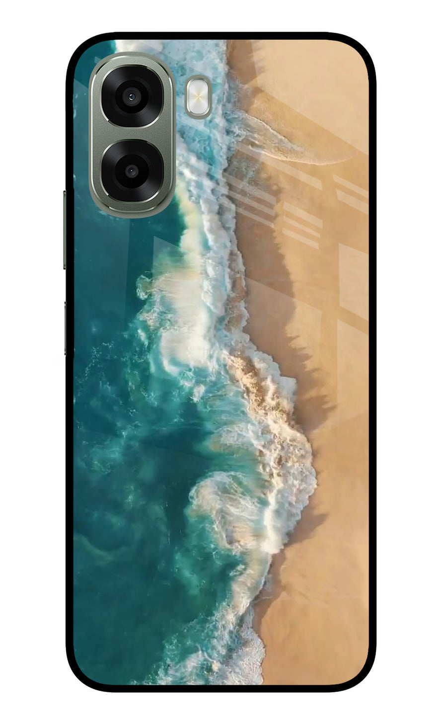 Ocean Beach Oppo A6x 5G Back Cover, Metal case