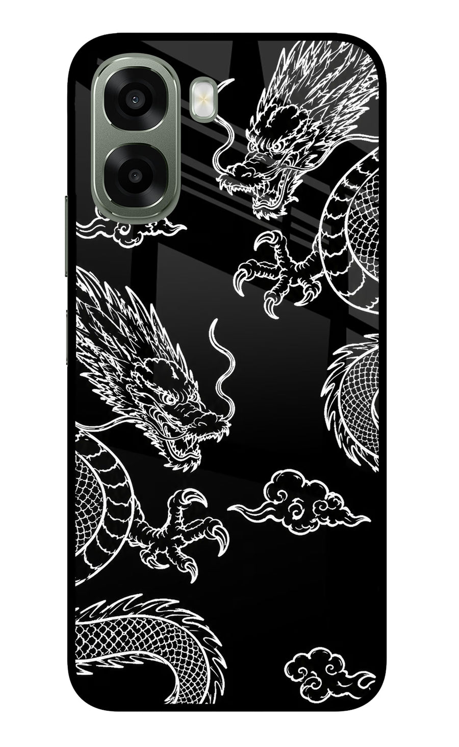 Twin Dragons Oppo A6x 5G Back Cover, Metal case