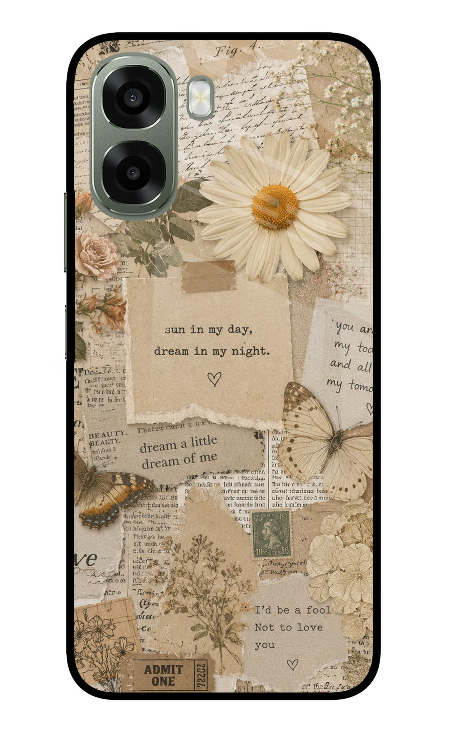 Vintage case Oppo A6x 5G Back Cover, Metal case
