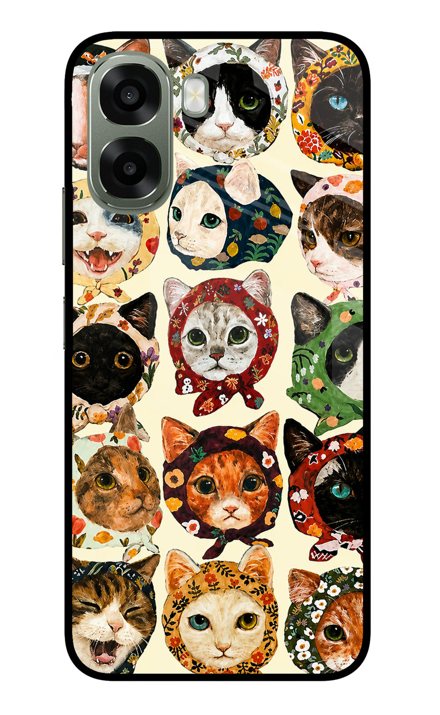Cool Cat Oppo A6x 5G Back Cover, Metal case