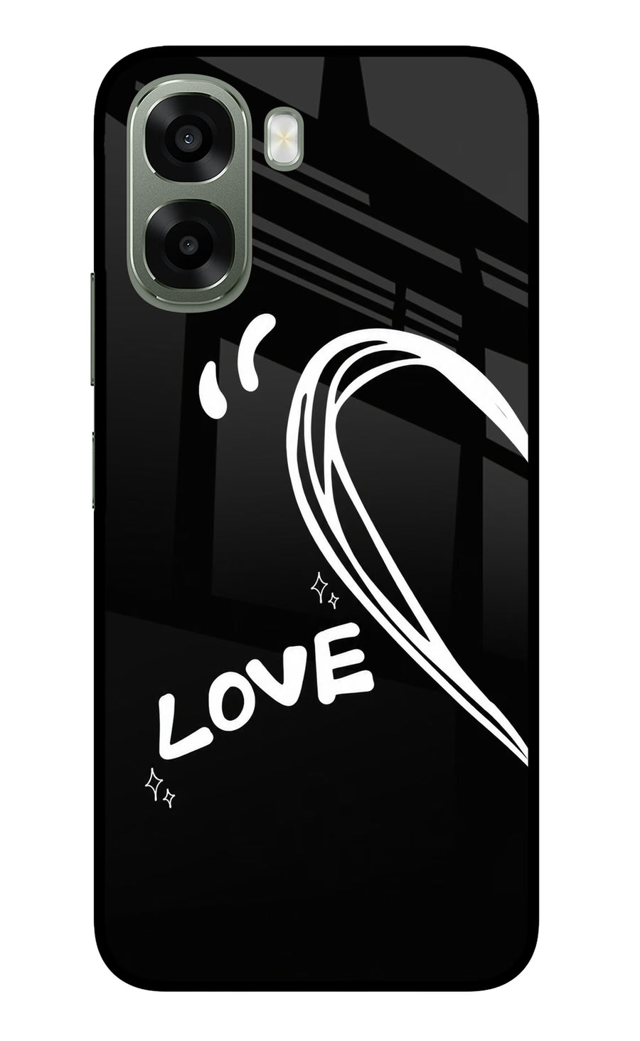 Love Line Oppo A6x 5G Back Cover, Metal case