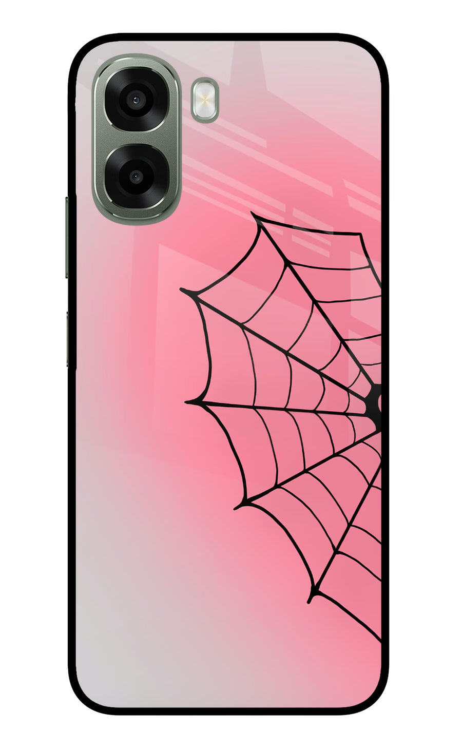 Pink Web Oppo A6x 5G Back Cover, Metal case