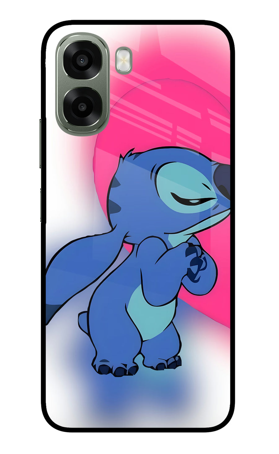 Stitch Hug Oppo A6x 5G Back Cover, Metal case