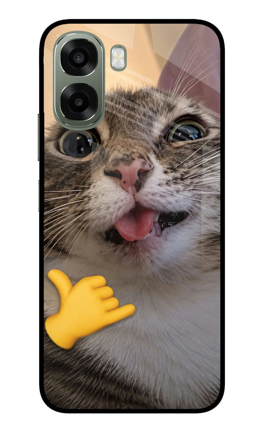 Silly Cat Call Oppo A6x 5G Back Cover, Metal case