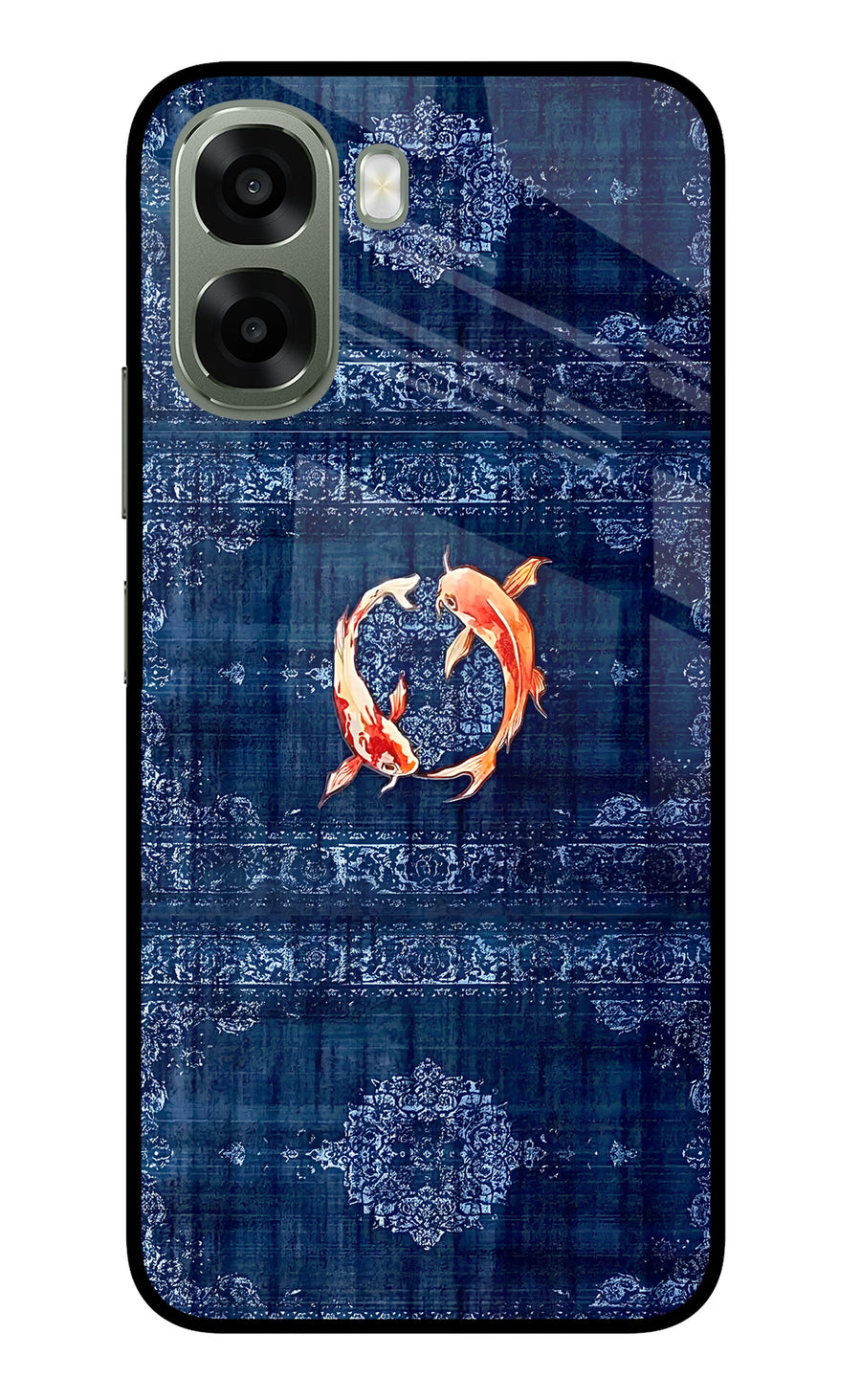 Koi Blue Oppo A6x 5G Back Cover, Metal case