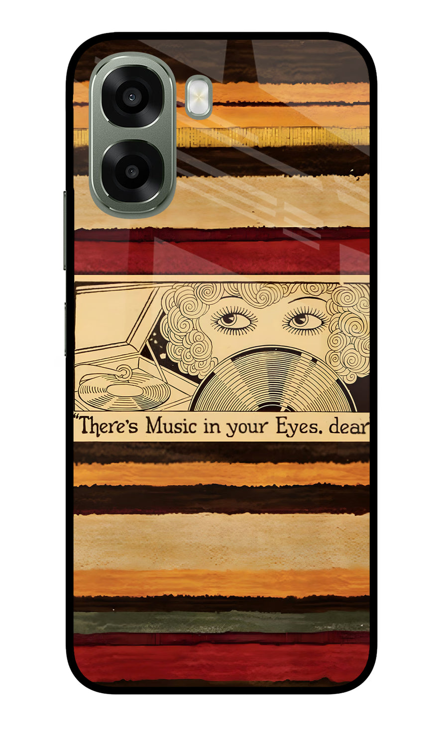 Vinyl Stripes Oppo A6x 5G Back Cover, Metal case