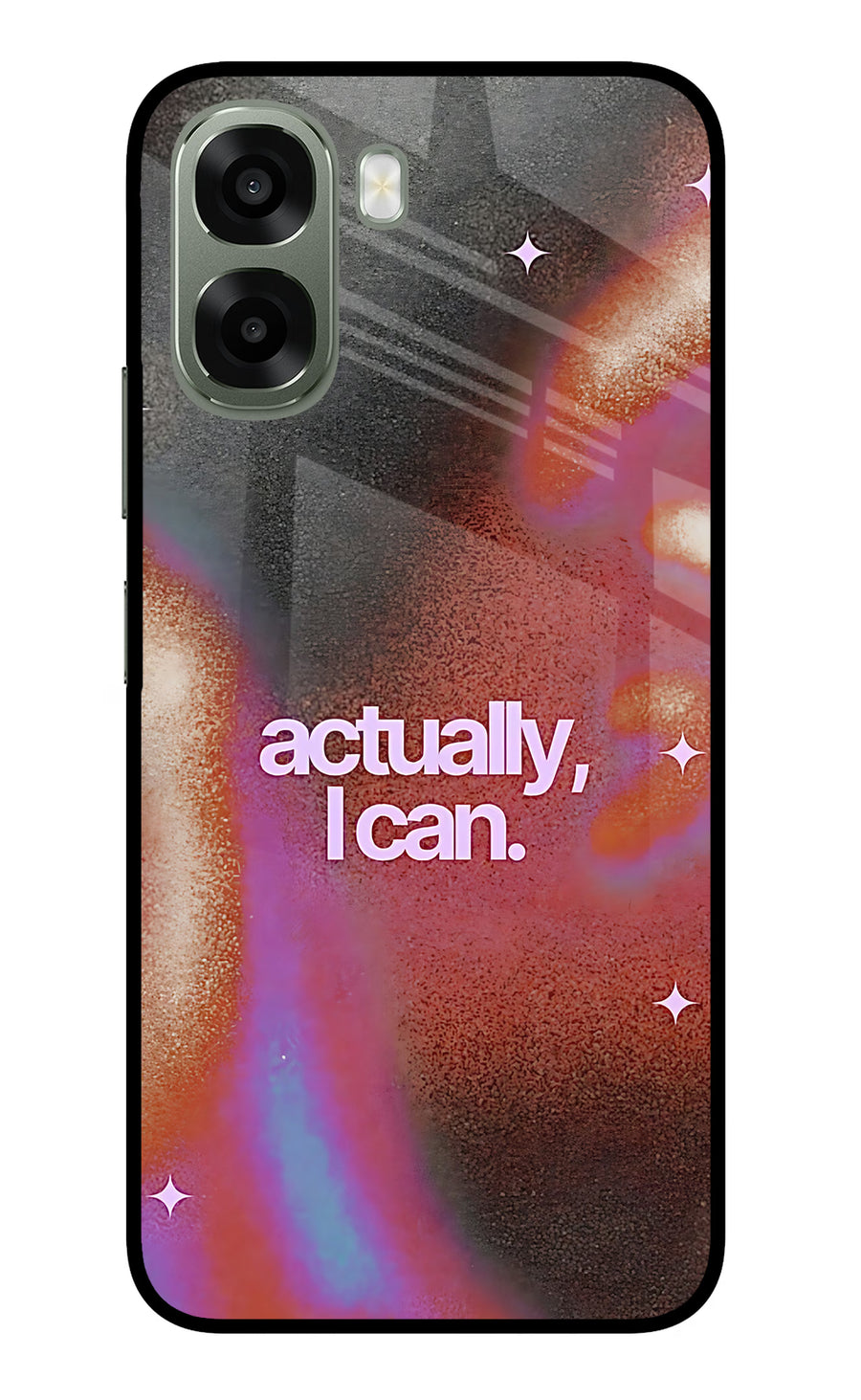 Pink Aura Oppo A6x 5G Back Cover, Metal case