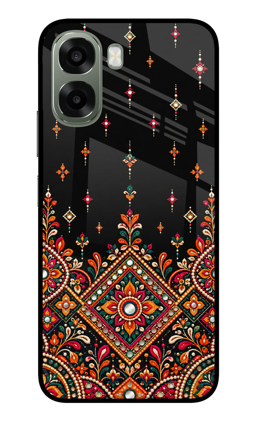 Noir Mehfil Oppo A6x 5G Back Cover, Metal case
