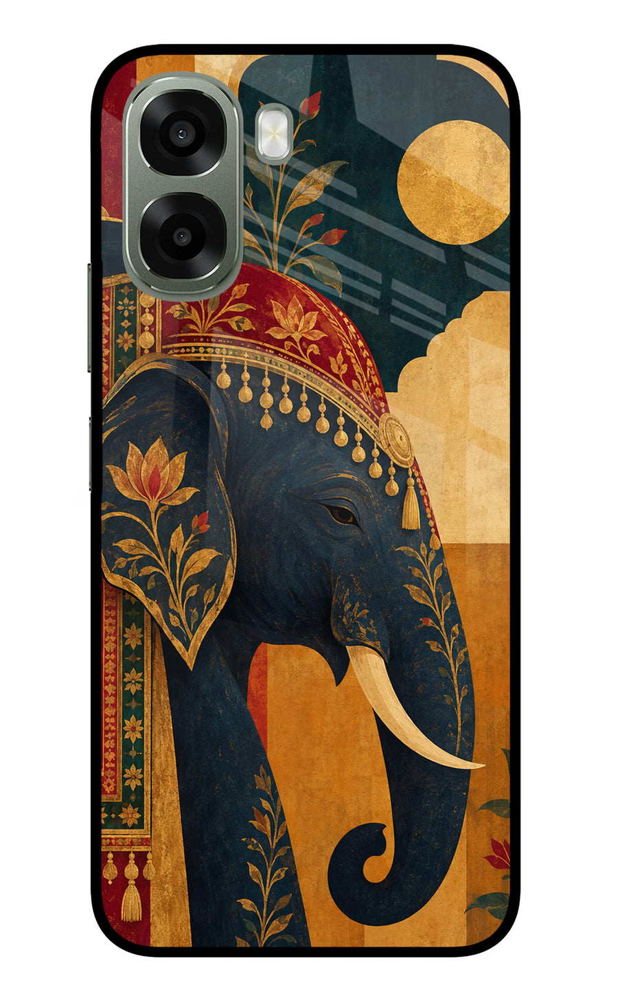 Royal Elephant Oppo A6x 5G Back Cover, Metal case
