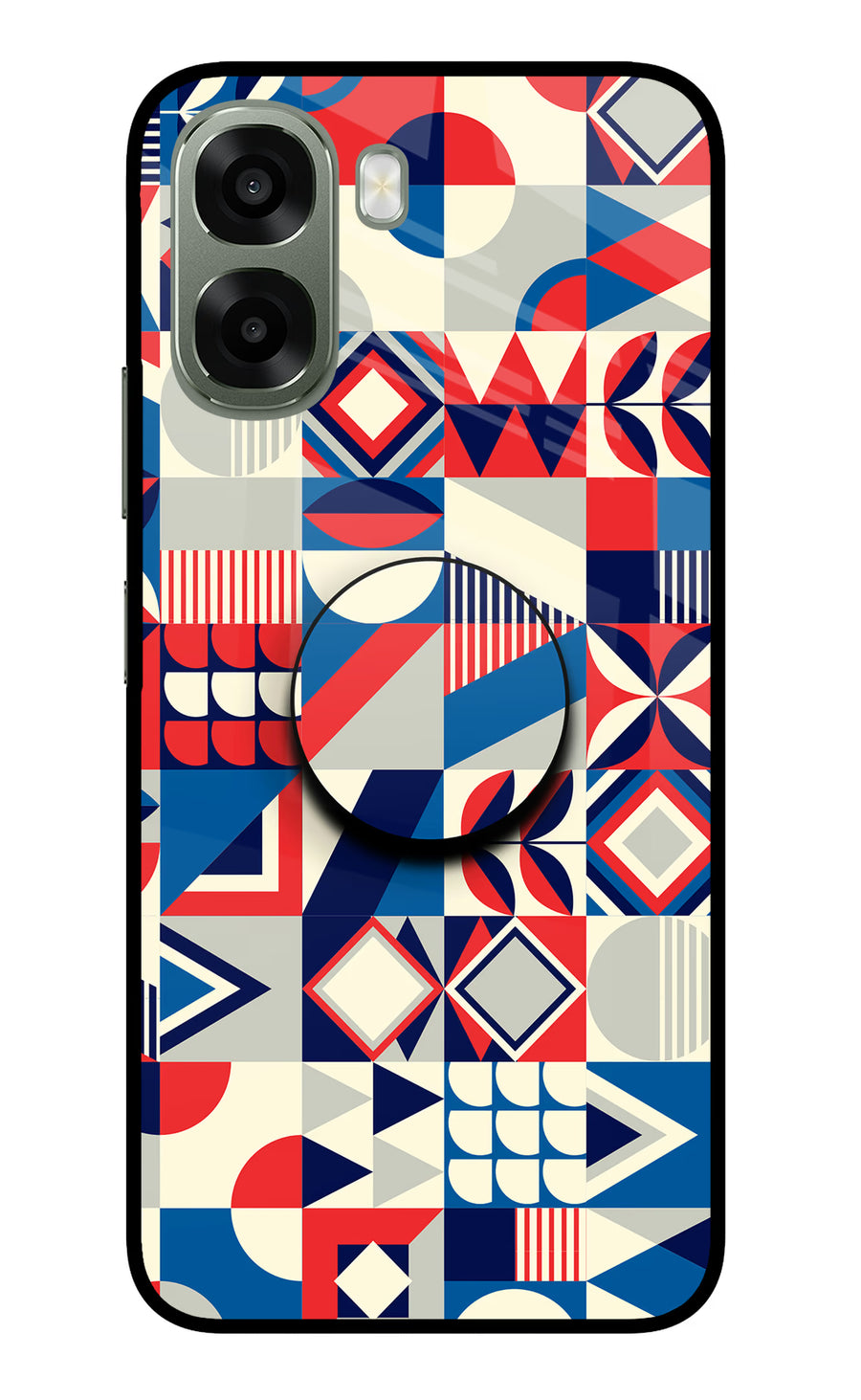 Colorful Pattern Oppo A6x 5G Pop Case, Metal case