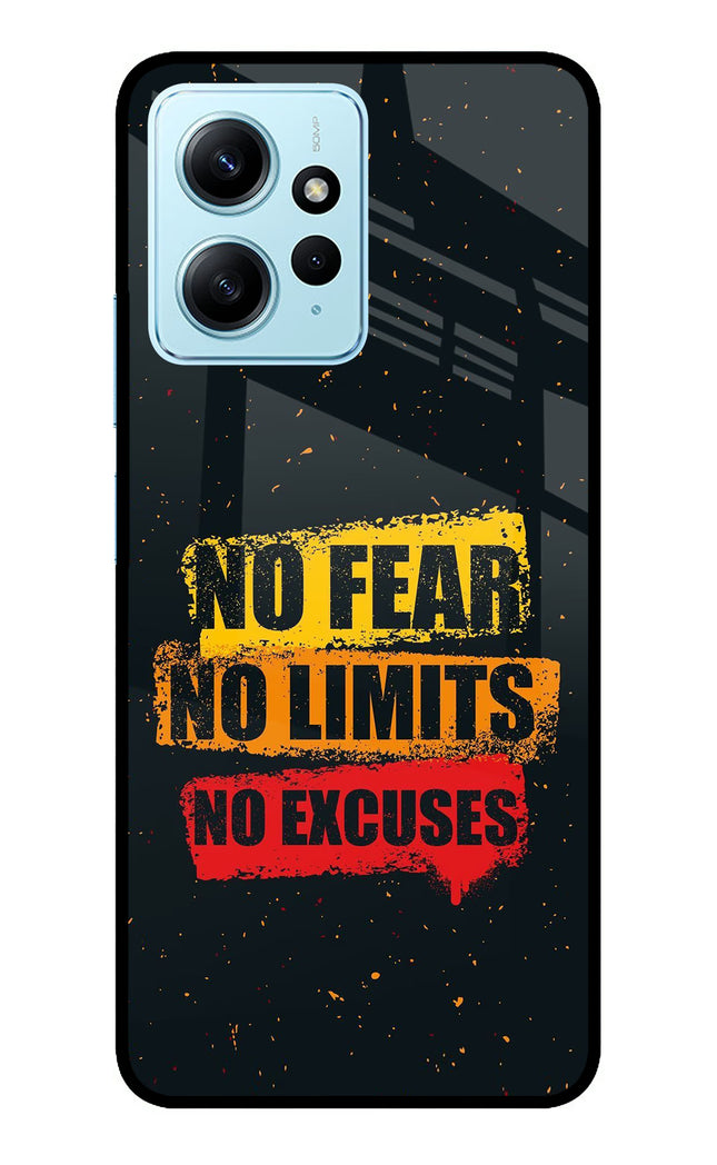 No Fear No Limits No Excuse Redmi Note 12 4G Metal Case Back Cover by Casekaro