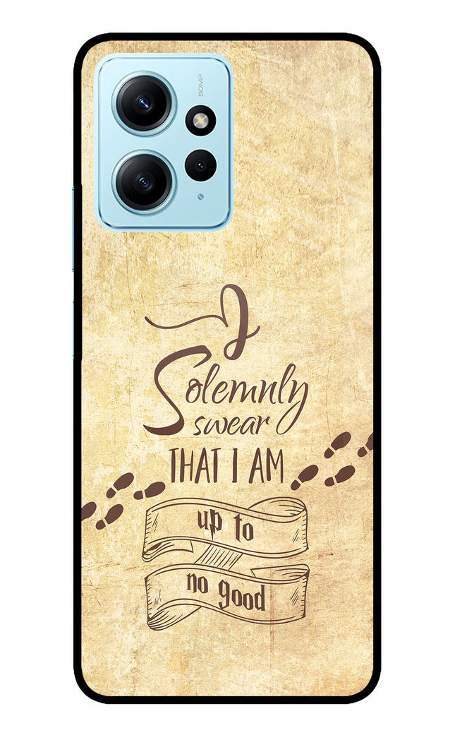 I Solemnly swear that i up to no good Redmi Note 12 4G Metal Case Back Cover by Casekaro