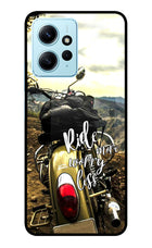 Ride More Worry Less Redmi Note 12 4G Metal Case Back Cover by Casekaro