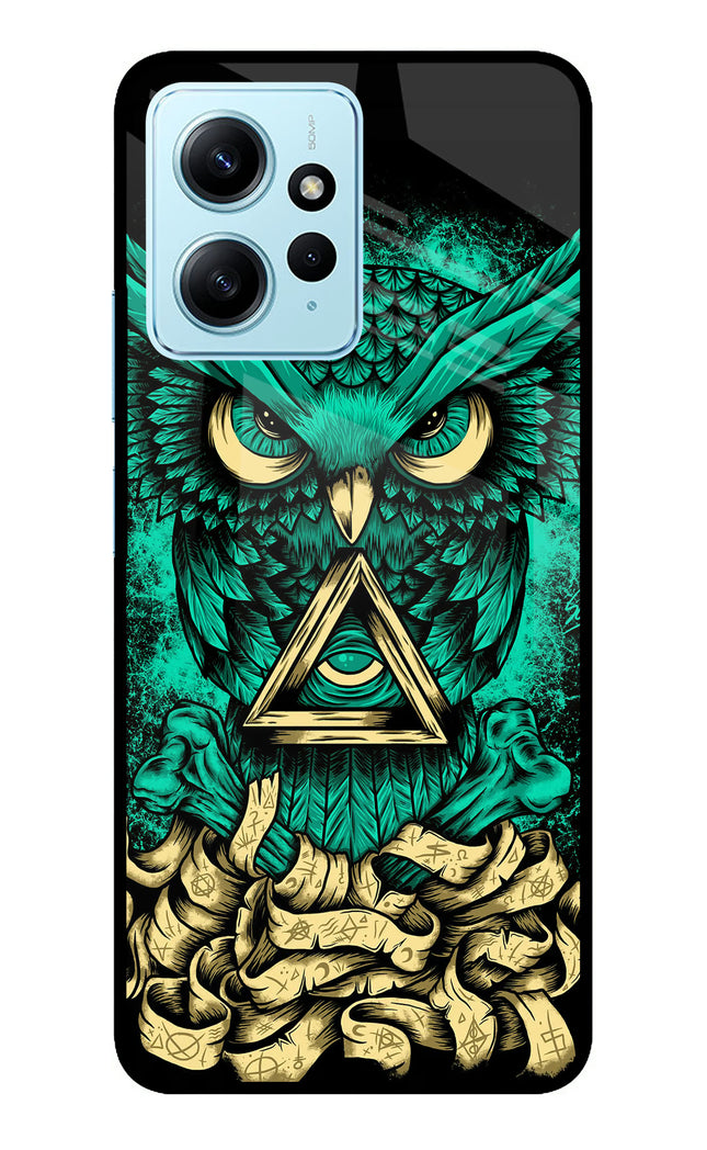 Green Owl Redmi Note 12 4G Metal Case Back Cover by Casekaro