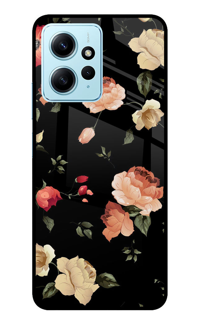 Flowers Redmi Note 12 4G Metal Case Back Cover by Casekaro