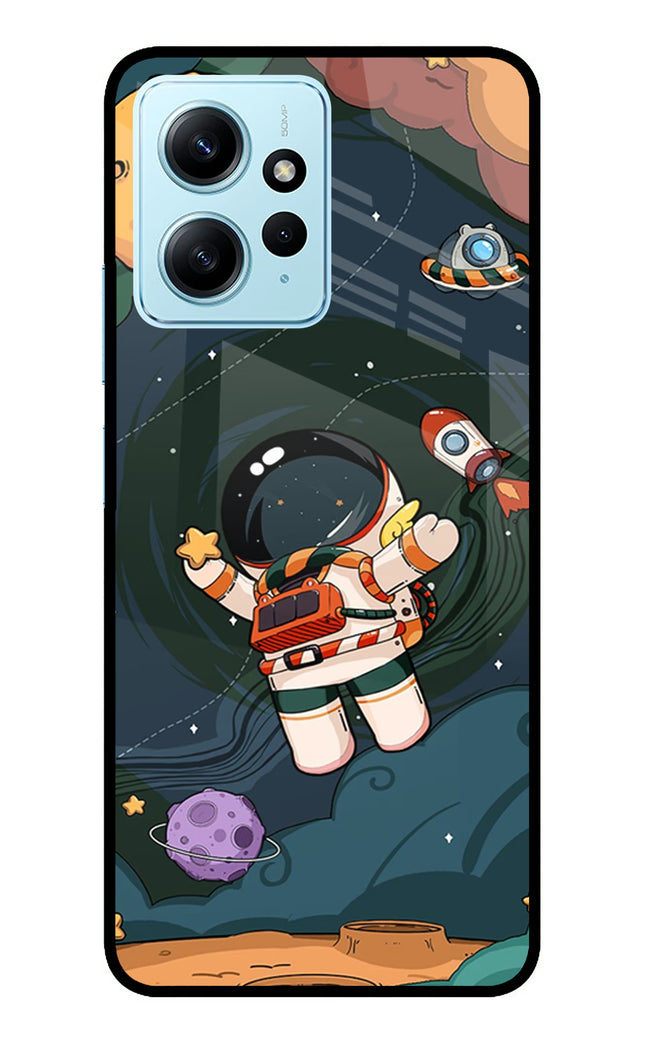 Cartoon Astronaut Redmi Note 12 4G Metal Case Back Cover by Casekaro
