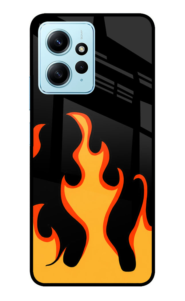 Fired Up – Black Redmi Note 12 4G Metal Case Back Cover by Casekaro