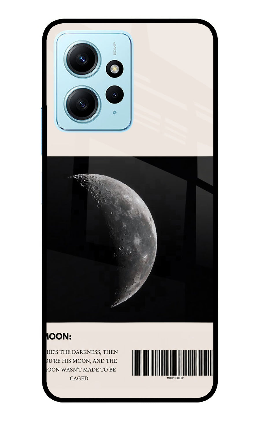 Moon Phase Redmi Note 12 4G Back Cover, Metal case