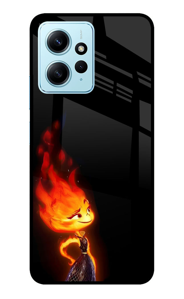 Ember Flame Redmi Note 12 4G Metal Case Back Cover by Casekaro