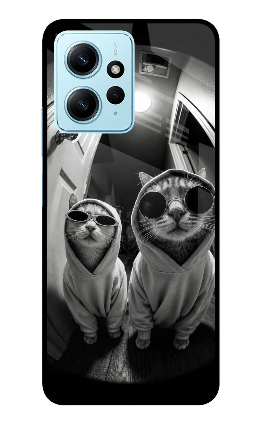 Hood Cats Redmi Note 12 4G Back Cover, Metal case