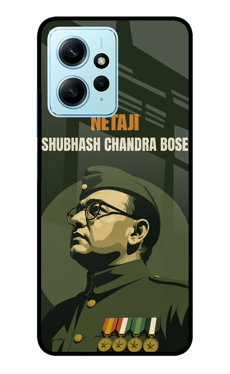 Netaji Legacy Redmi Note 12 4G Back Cover, Metal case