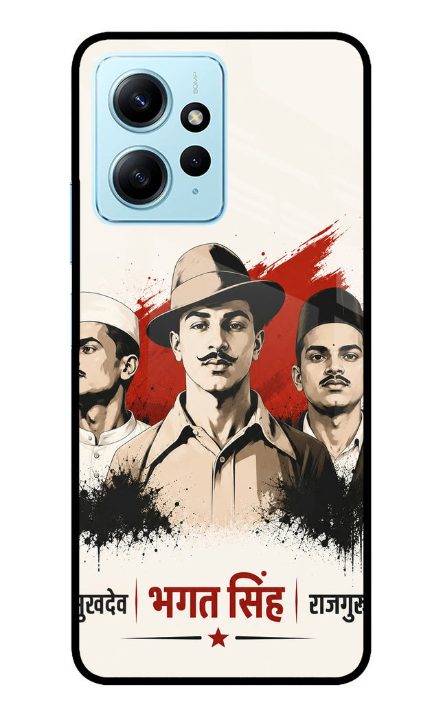 Bhagat Singh Trio Redmi Note 12 4G Metal Case Back Cover by Casekaro