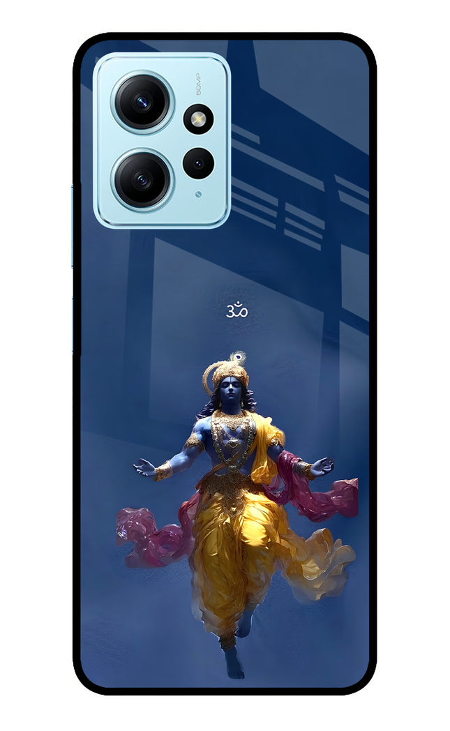 Cosmic Krishna Redmi Note 12 4G Metal Case Back Cover by Casekaro