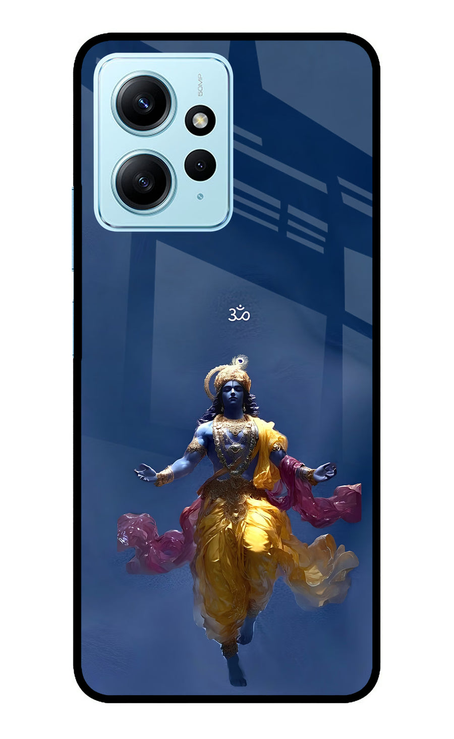 Cosmic Krishna Redmi Note 12 4G Back Cover, Metal case
