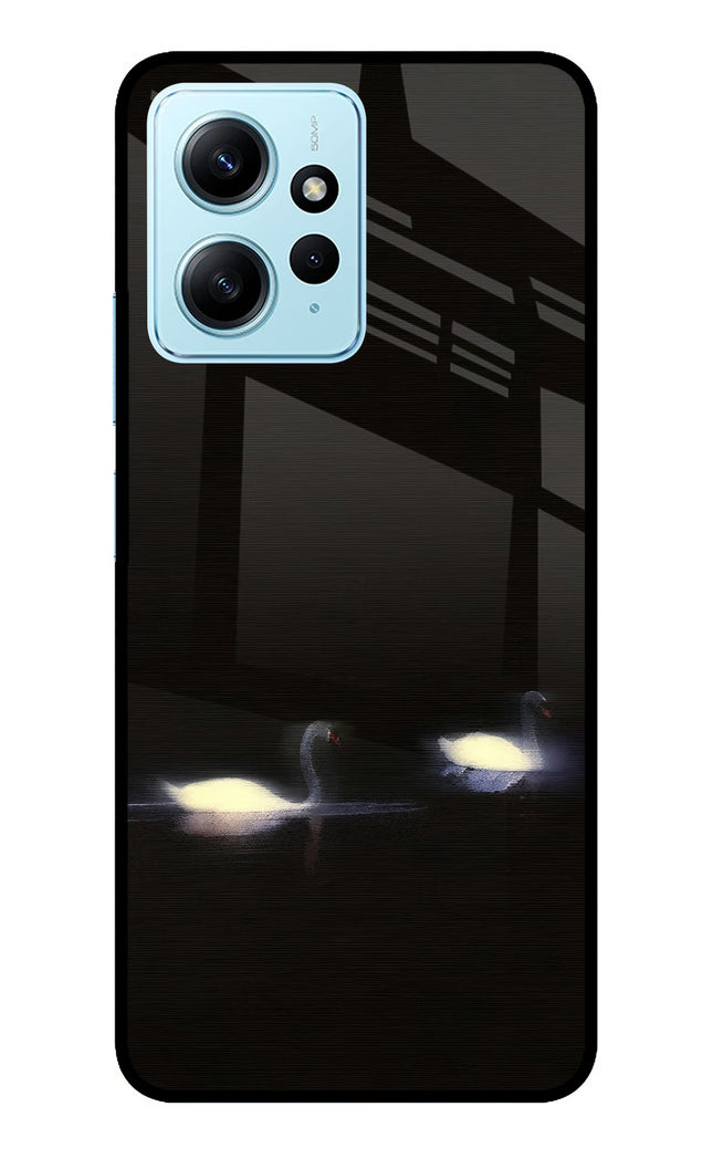 Silent Swans Redmi Note 12 4G Metal Case Back Cover by Casekaro