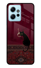 Midnight Cat Redmi Note 12 4G Metal Case Back Cover by Casekaro
