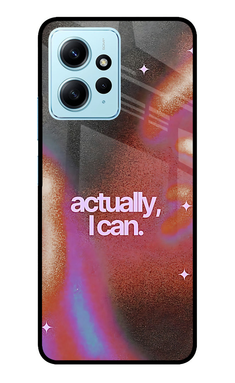 Pink Aura Redmi Note 12 4G Back Cover, Metal case