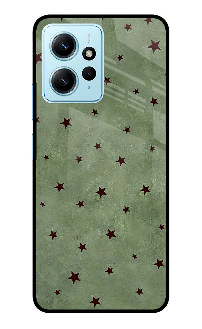 Green Stars Redmi Note 12 4G Metal Case Back Cover by Casekaro