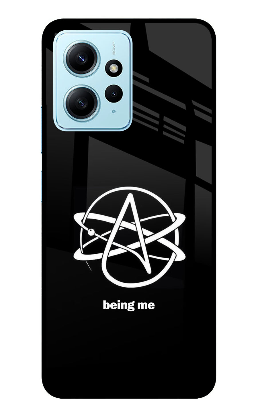 Atheist Symbol Redmi Note 12 4G Back Cover, Metal case