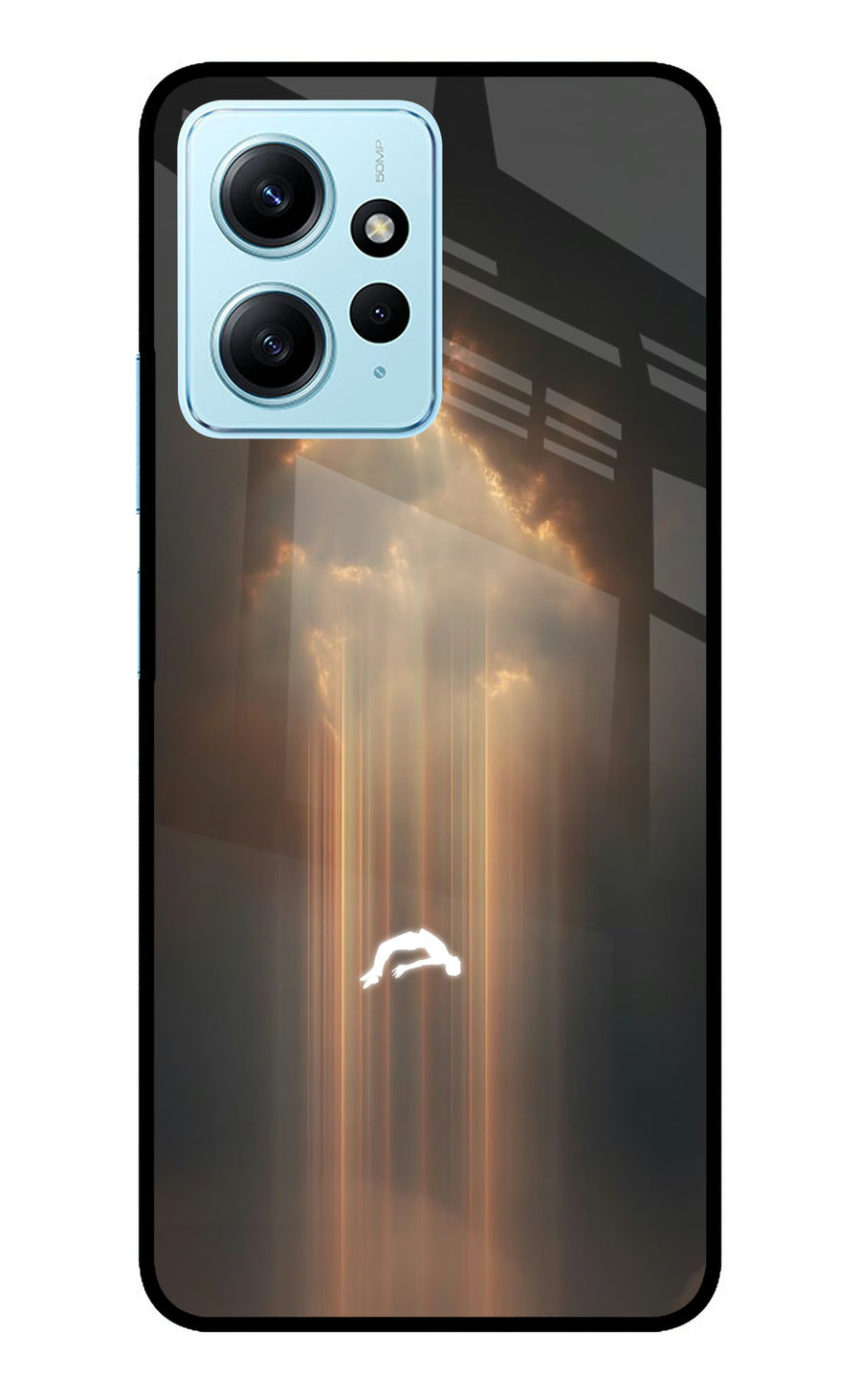 Heavenly Beam Redmi Note 12 4G Back Cover, Metal case