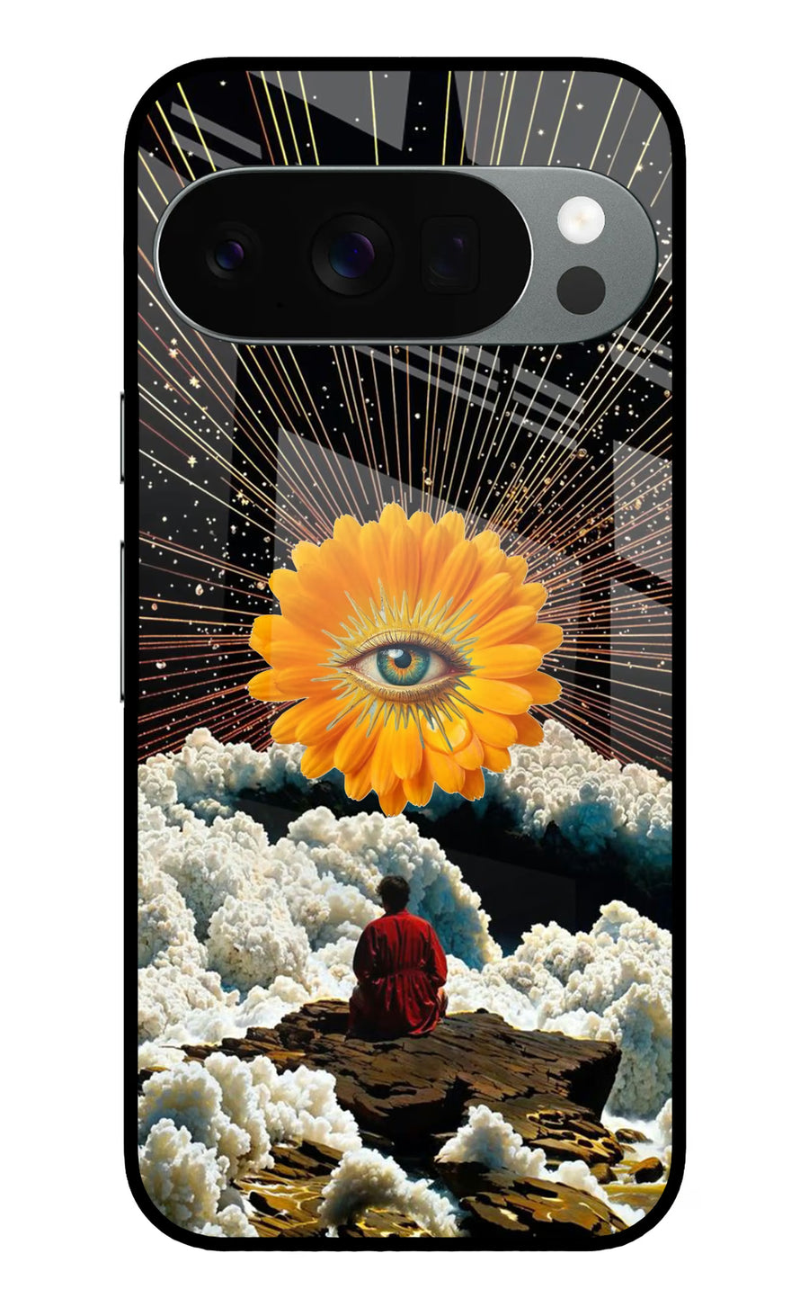 Cosmic Flower Google Pixel 10 Pro Back Cover, Metal case