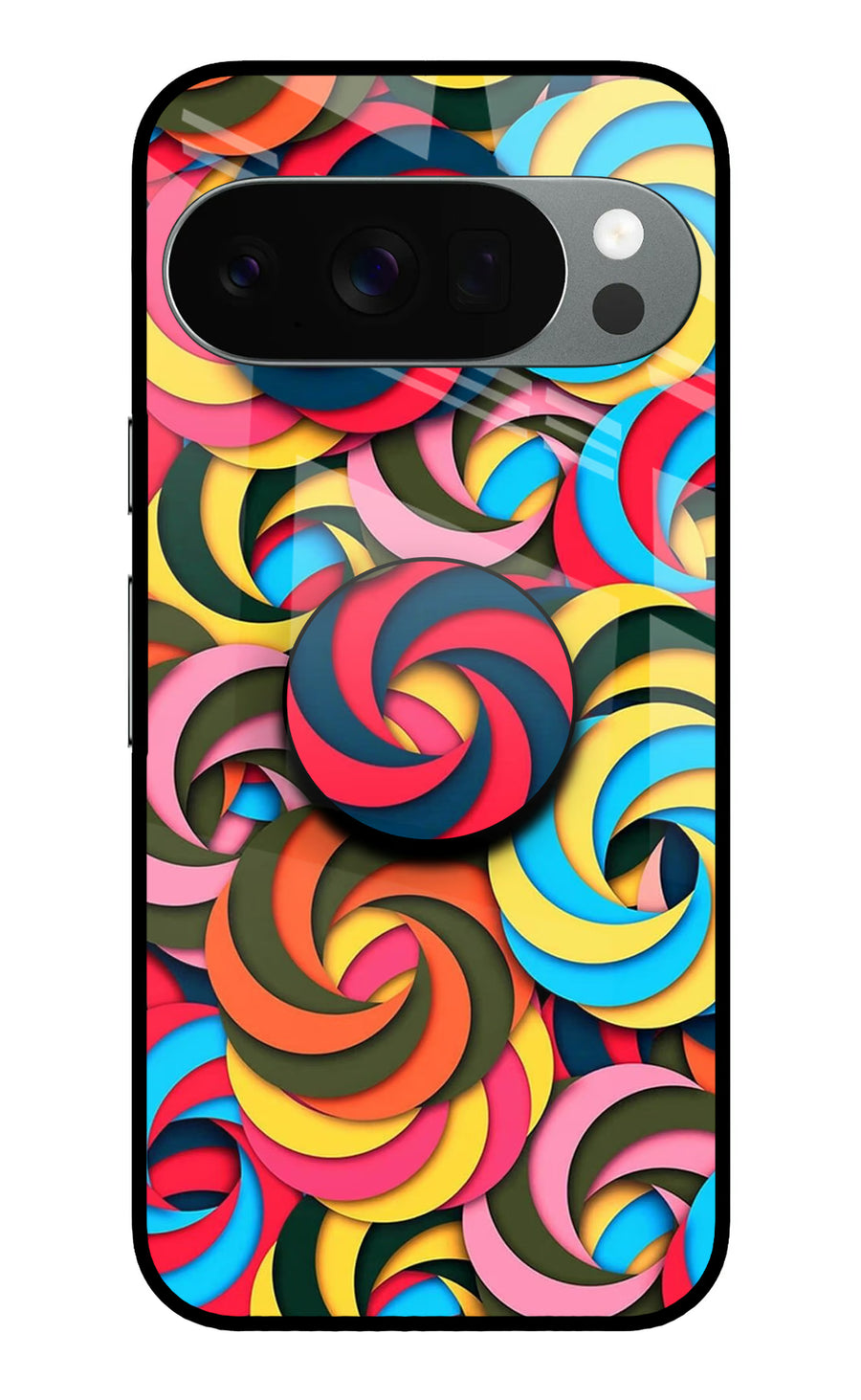 Spiral Pattern Google Pixel 10 Pro Pop Case, Metal case