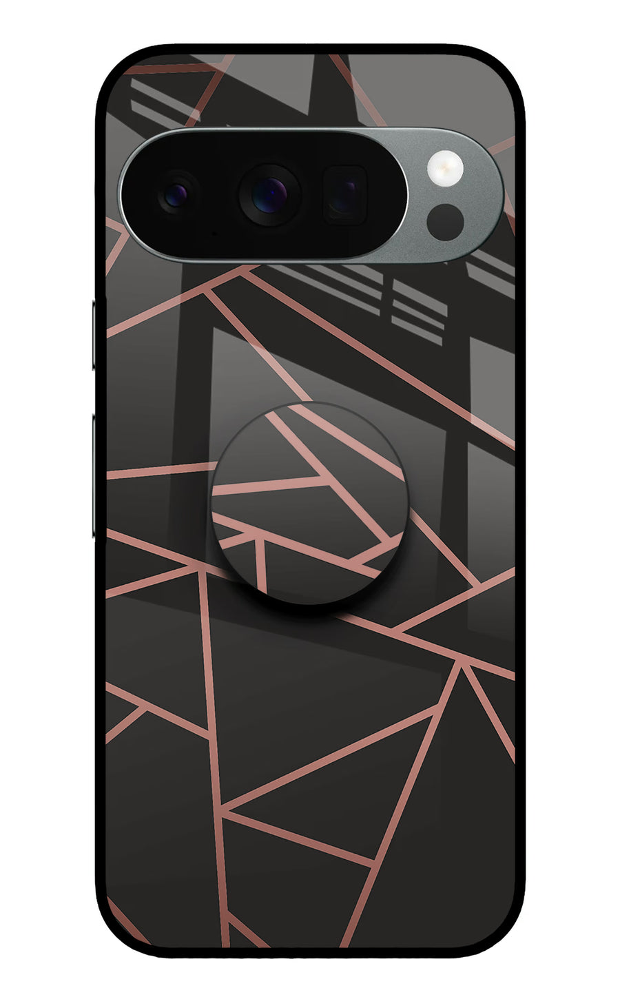 Geometric Pattern Google Pixel 10 Pro Pop Case, Metal case
